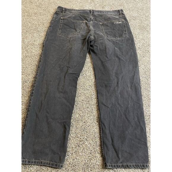 Isabel Marant Etoile Grey Grunge Straight Ankle Jeans Size 44 Inseam 25.5 - Picture 2 of 10